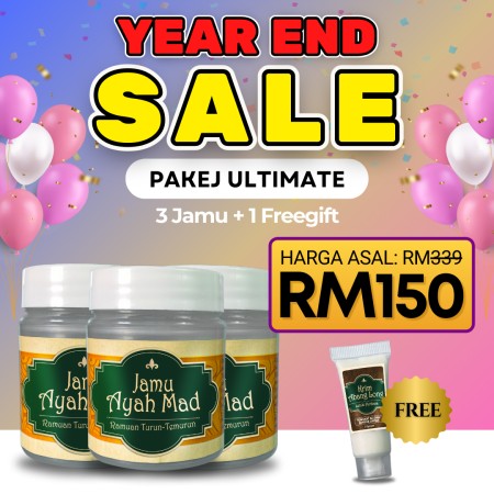 YES 3 Jamu Ayah Mad + Free 1 Krim